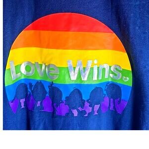 NWT M&Ms Official Plus 2X T-shirt Rainbow Pride Parade Casual Relaxed Fit